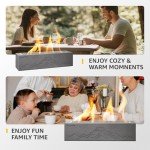 monTEK Portable Concrete Tabletop Fire Pit