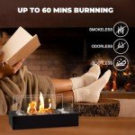 Rectangle Fire Pit Table with Roasting Sticks