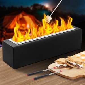 Adjustable Flame Tabletop Fire Pit for Indoors & Outdoors