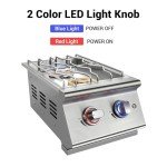 Livory Outdoor Kitchen Double Grilling Side Burners