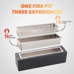 Adjustable Flame Tabletop Fire Pit for Indoors & Outdoors