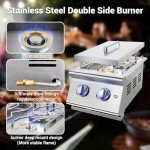 Livory Outdoor Kitchen Double Grilling Side Burners