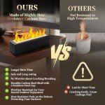 Adjustable Flame Tabletop Fire Pit for Indoors & Outdoors