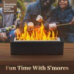 Adjustable Flame Tabletop Fire Pit for Indoors & Outdoors