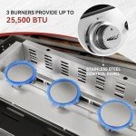 Royal Gourmet 24-Inch 3-Burner Gas Grill