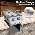 Livory Outdoor Kitchen Double Grilling Side Burners