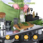 Outdoor Grill Cart with Storage and Wheels - 32