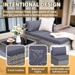 5-Piece Modular Outdoor Sectional Sofa Set