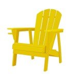 Yellow HDPE All-Weather Adirondack Chair