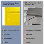 Yellow HDPE All-Weather Adirondack Chair