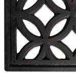 DII All-Weather Lattice Rubber Doormat, 18x30