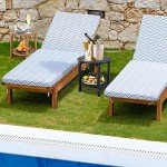 LZRS Round Outdoor Adirondack Side Table – Black