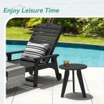 Homenjoy Weather-Resistant Round Outdoor Side Table