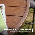 VICLLAX 54" Round Metal Patio Dining Table