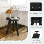 Homenjoy Weather-Resistant Round Outdoor Side Table
