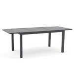 Adjustable Aluminum Patio Dining Table for 6-8