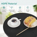 Homenjoy Weather-Resistant Round Outdoor Side Table