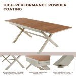 Expandable Outdoor Dining Table for 6-10 People