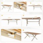 Expandable Outdoor Dining Table for 6-10 People