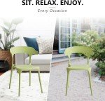 Xdeco Stackable Dining Chair Set of 4 - Charcoal