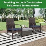 SAILARY Wicker Patio Dining Chairs Set of 2