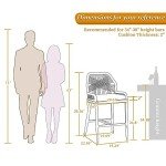 Purple Leaf Set of 4 Outdoor Bar Stools