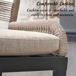 Purple Leaf Set of 4 Outdoor Bar Stools