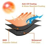 Waterproof Stackable Patio Chair Cover - Beige/Brown