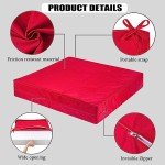 Waterproof Outdoor Cushion Covers Set of 4 - Red