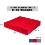 Waterproof Outdoor Cushion Covers Set of 4 - Red