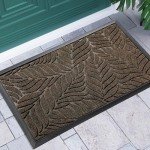 Waterproof Non-Slip Outdoor Welcome Mat, Brown