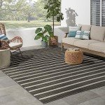Nourison Positano Black Ivory 8' x 10' Rug