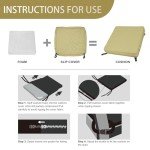 Ginger Yellow Outdoor Chair Cushions - 2 Pack