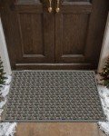 Grey Non-Slip Outdoor Welcome Mat, 19"x29.5