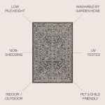 Malta Bohemian Medallion Outdoor Area Rug - 8x10