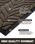 Waterproof Non-Slip Outdoor Welcome Mat, Brown