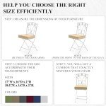 Outdoor Waterproof Chair Cushion Set of 4 - Khaki