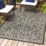 Malta Bohemian Medallion Outdoor Area Rug - 8x10