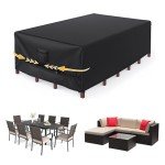 Waterproof Outdoor Patio Furniture Covers with Straps