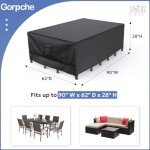 Waterproof Outdoor Patio Furniture Covers with Straps