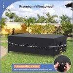 Waterproof Outdoor Patio Furniture Covers with Straps