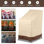 Waterproof Stackable Patio Chair Cover - Beige/Brown