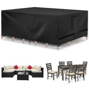 Waterproof Heavy Duty Patio Furniture Covers - Black