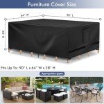 Waterproof Heavy Duty Patio Furniture Covers - Black