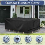 Waterproof Heavy Duty Patio Furniture Covers - Black