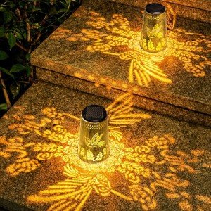 Solar Lanterns 2-Pack for Outdoor Decor
