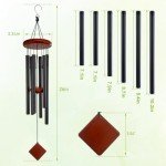 Small Outdoor Wind Chimes with 6 Tuned Tubes