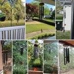 Small Outdoor Wind Chimes with 6 Tuned Tubes