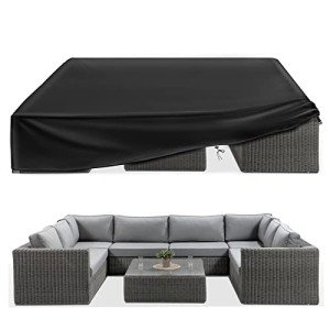Extra Large Waterproof Patio Furniture Covers 124"x63