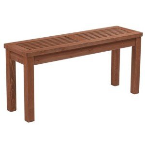VINGLI 40” Backless Wooden Outdoor Bench